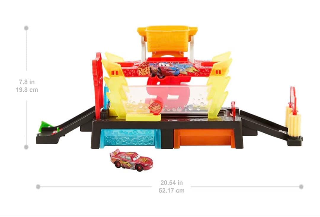 マテル社 ディズニー カーズ 洗車プレイセット 色が変わるマックィーン