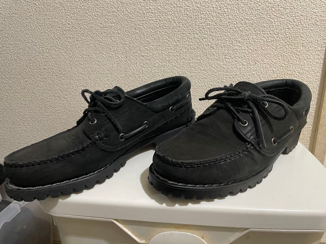 Timberland 3eye ティンバーランドオールブラック　デッキシューズ
