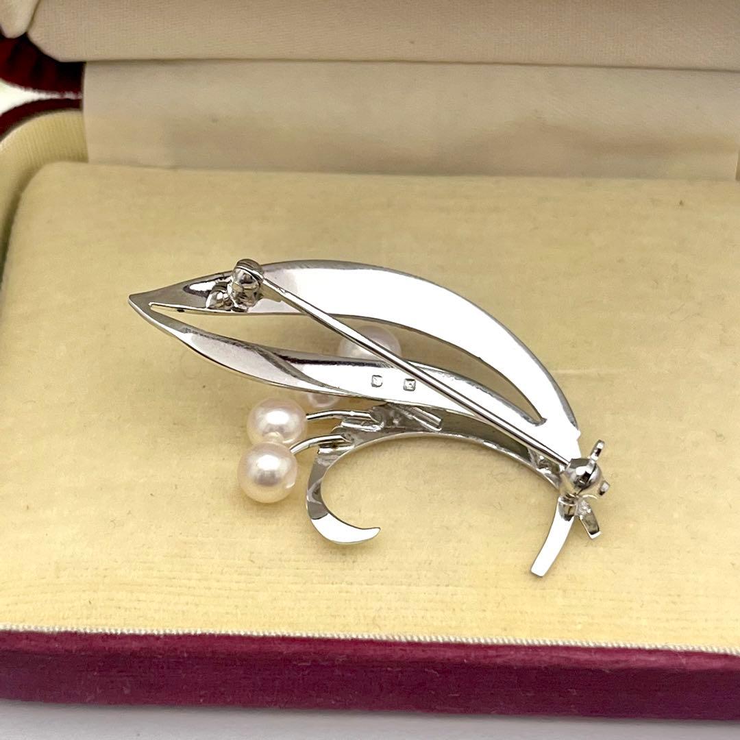 ☆美品☆ミキモト　パール　ブローチ　シルバー