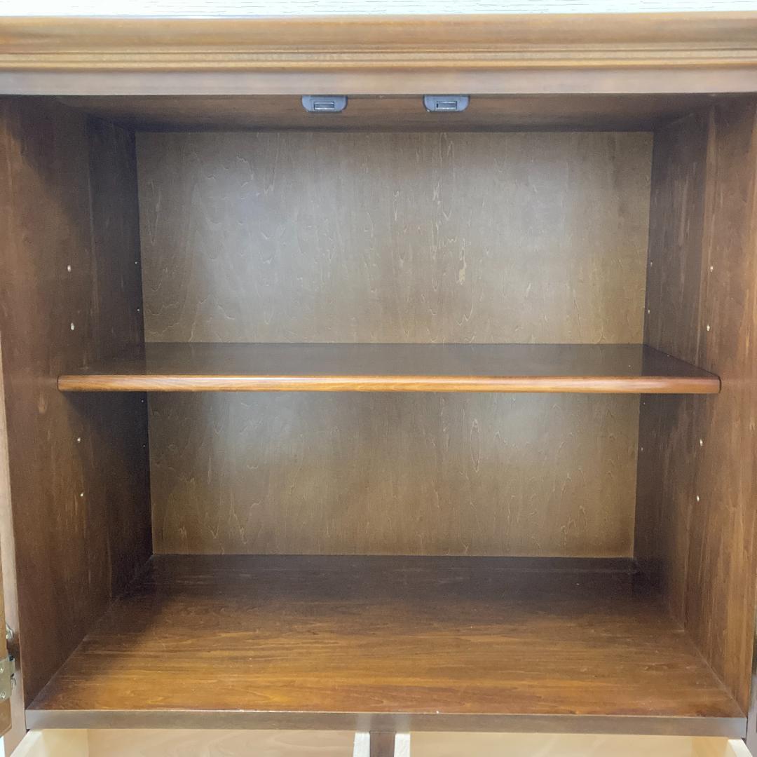 【オールドカリモク】ガラスキャビネット　サイドボード