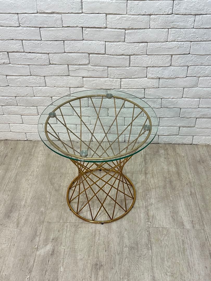 【東京23区配送無料】定価4万円　フランフラン　サイドテーブル　ガラス　センター