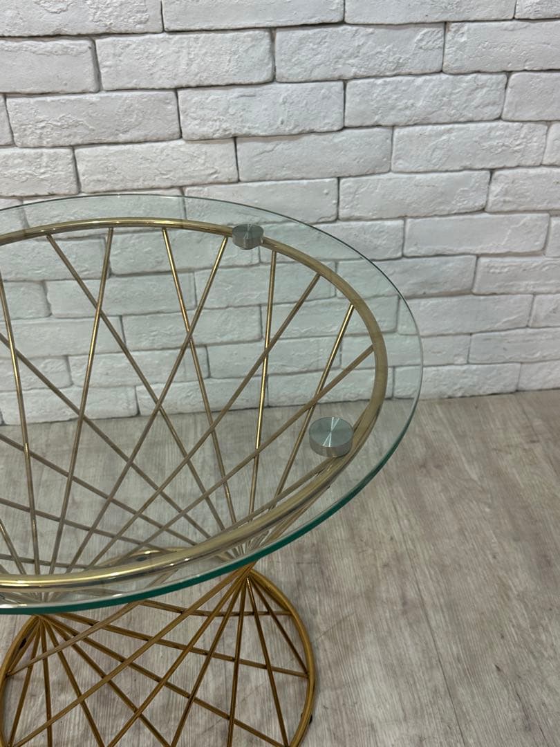 【東京23区配送無料】定価4万円　フランフラン　サイドテーブル　ガラス　センター