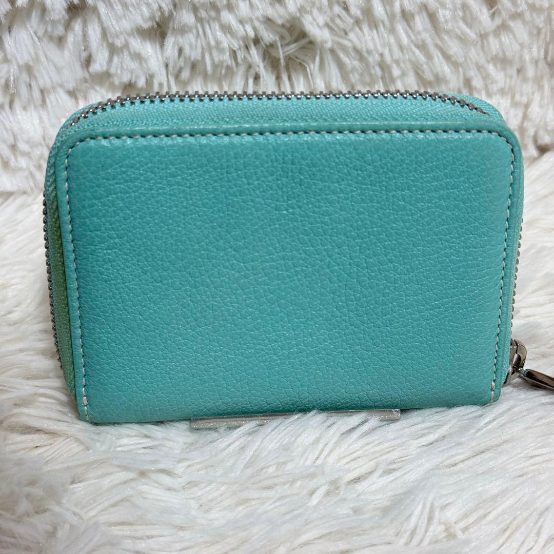 【訳あり美品】TIFFANY&CO　パース　ラウンドファスナー