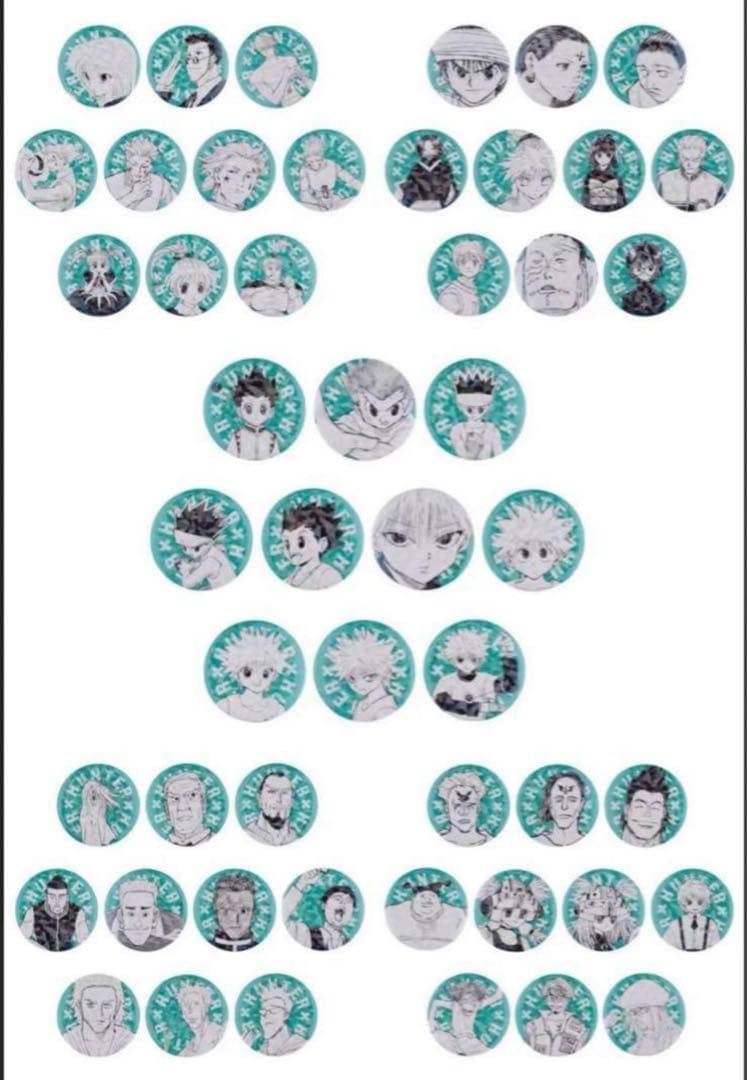 HUNTER×HUNTER　オールスター缶バッジ　全50種セット