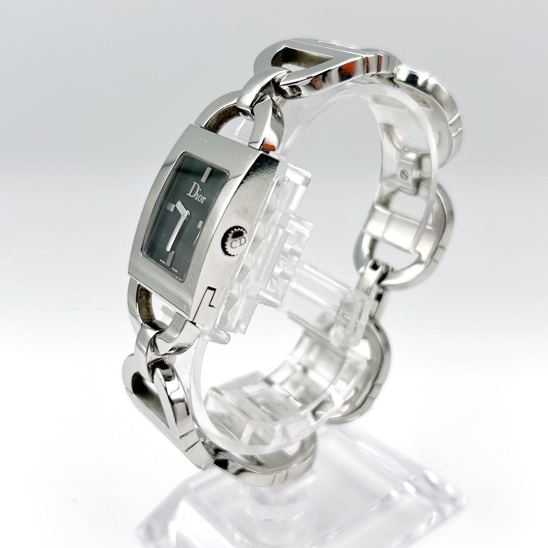 ✨美品・希少✨DIOR マリススクエア 腕時計 CDロゴブレス シルバー