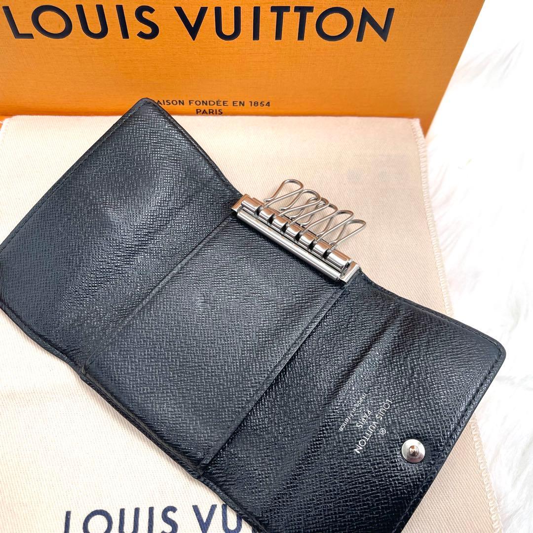 <良品＞ ルイヴィトン ダミエ　グラフィット　キーケース　キーホルダー878