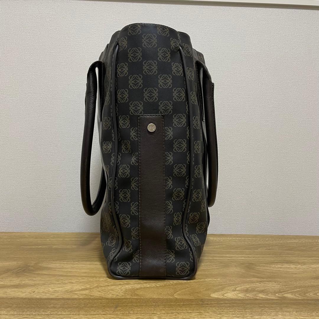《美品》LOEWE（ロエベ）レザー ハンドバッグ ダークブラウン