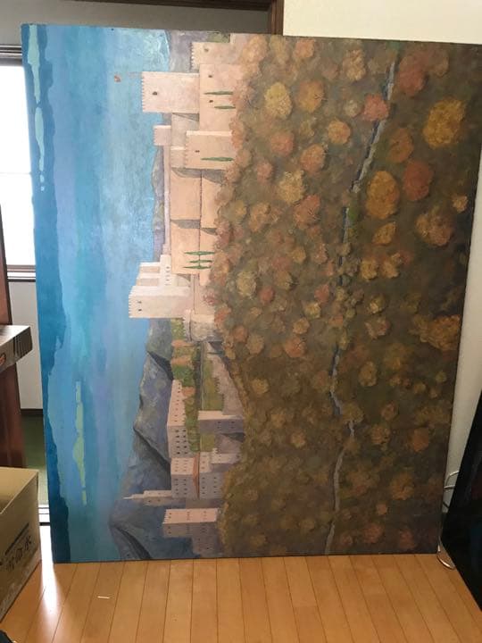 油彩　無名画家