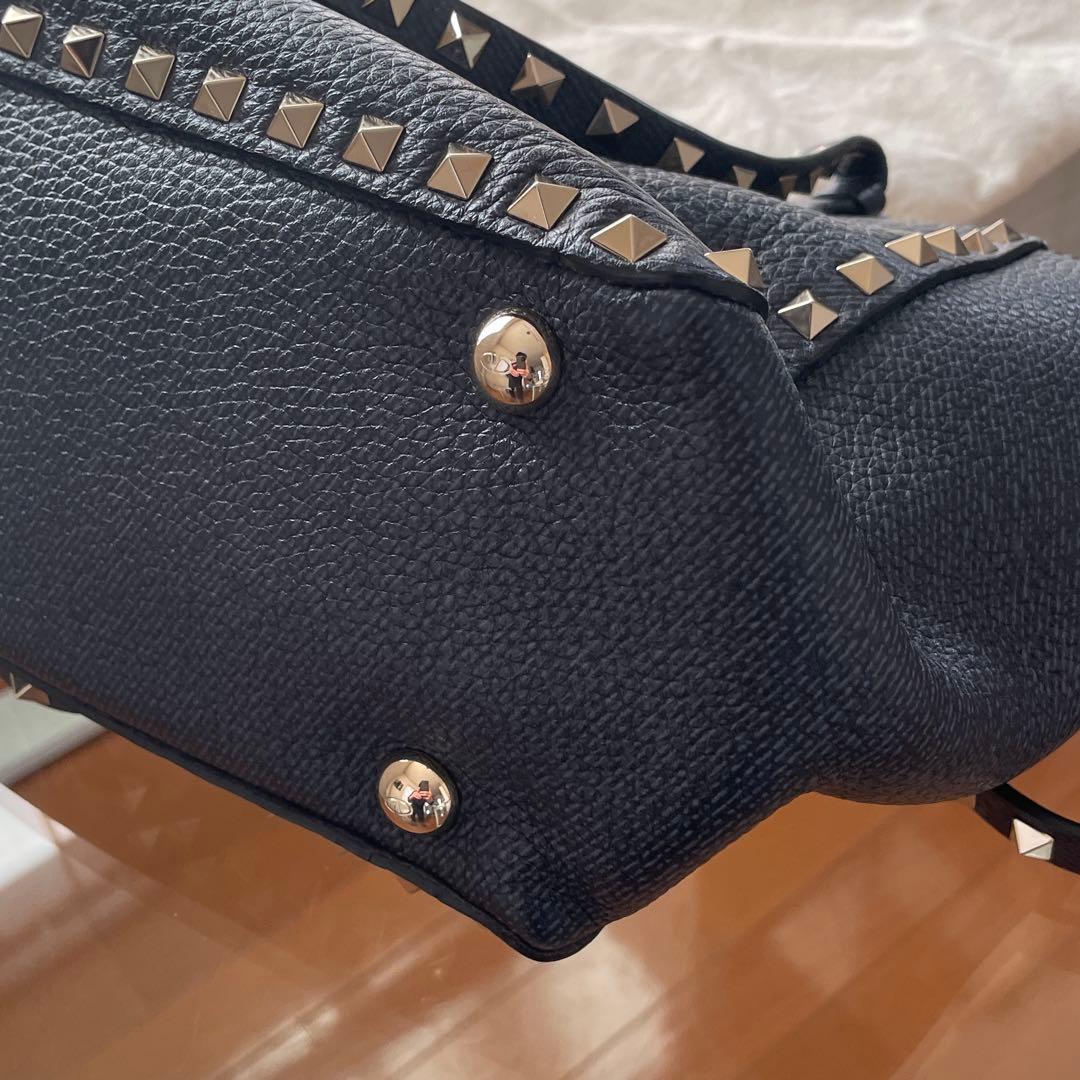 【美品】VALENTINO ヴァレンティノ ロックスタッズ 2WAY トート
