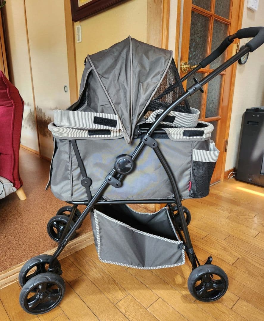 風ちゃん　GEXペットカート 多頭用DX plus