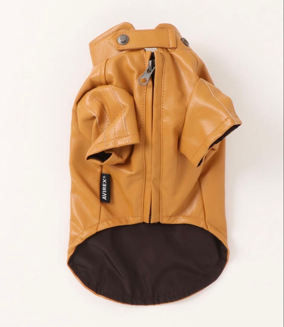 【新品未使用】犬用 ペット用 AVIREX パッチドライダースジャケット FBS