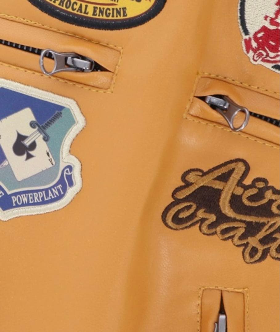 【新品未使用】犬用 ペット用 AVIREX パッチドライダースジャケット FBS