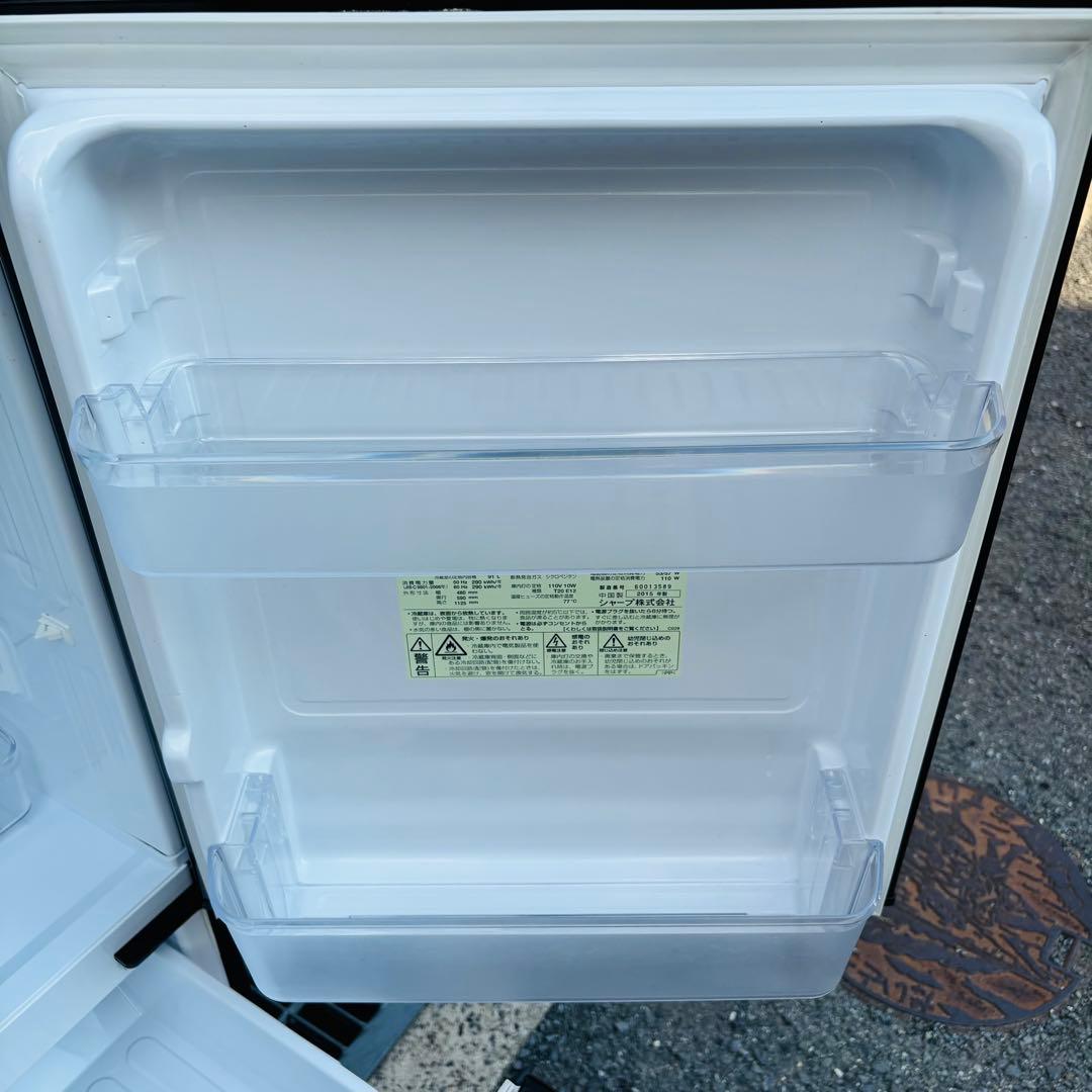 SHARP 137L 冷凍冷蔵庫 SJ-D14A-B 2015年製