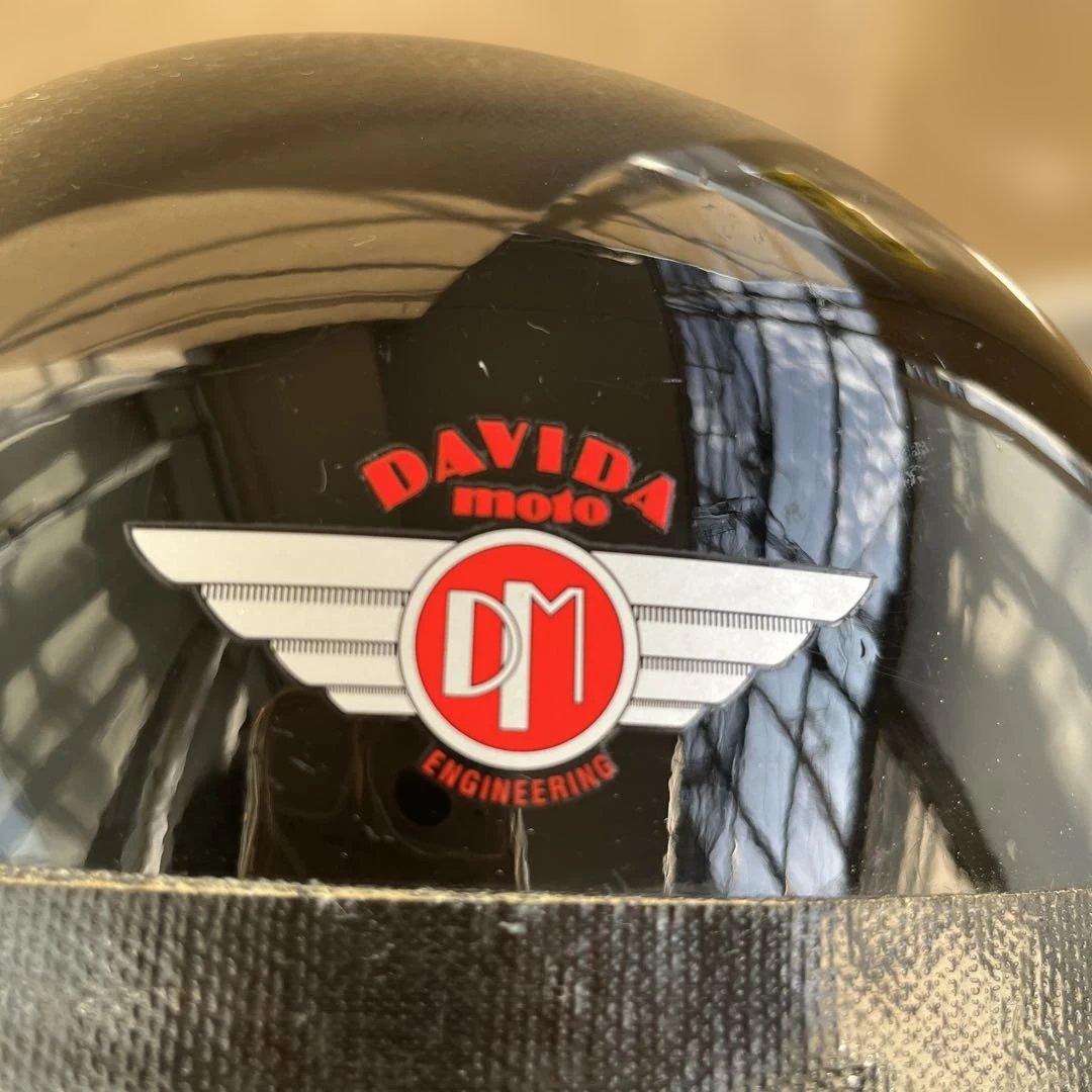 タビダ　DAVIDA 半帽ヘルメット 黒 ビンテージ