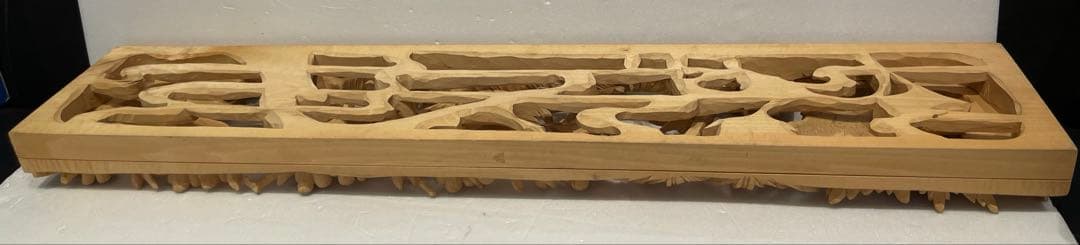 欄間　桜　菊　飾り　置物　住まい　美術品　アンティーク　コレクション