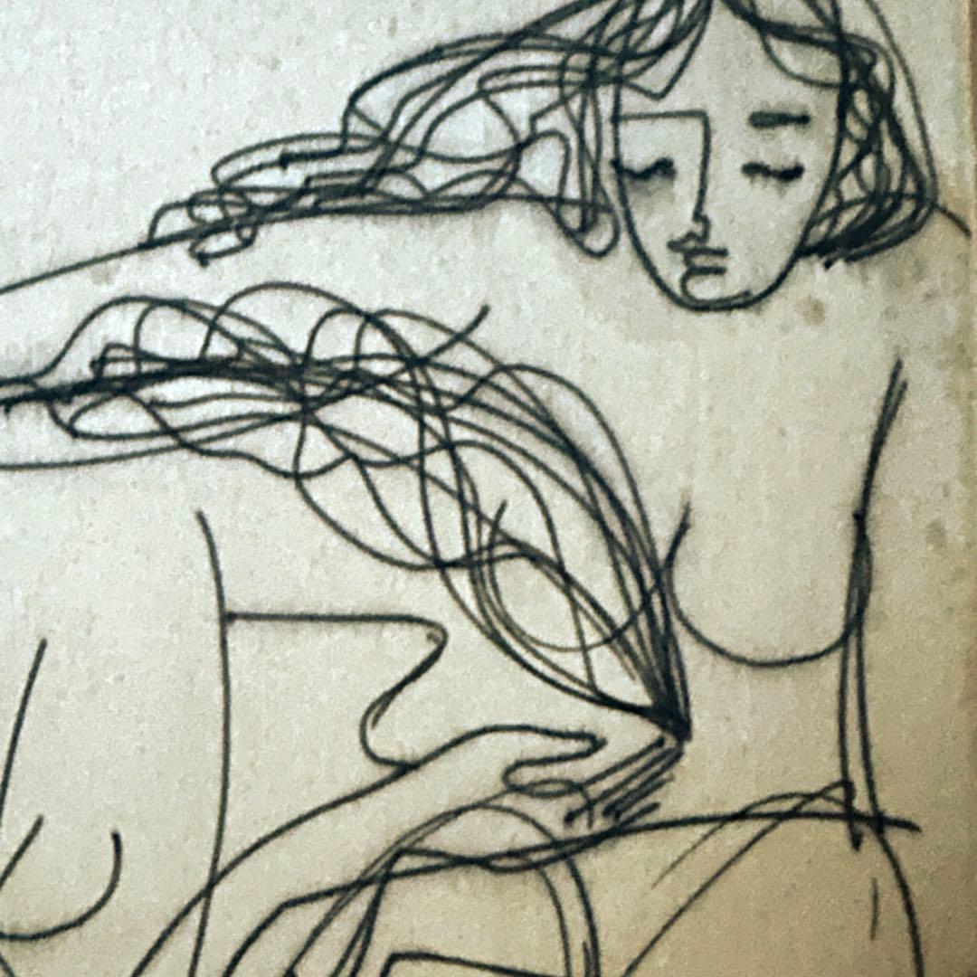 2123様感謝‼️肉筆「ふたり」ハンガリー現代作家nacskassy izolda