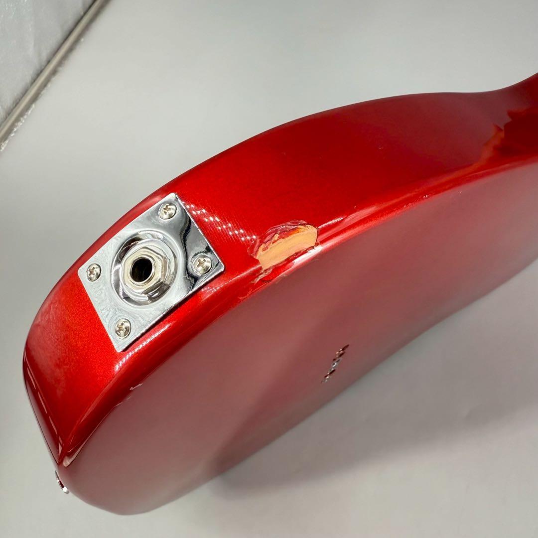 テレキャスター　fender ヘッド　メーカー不明　レッド