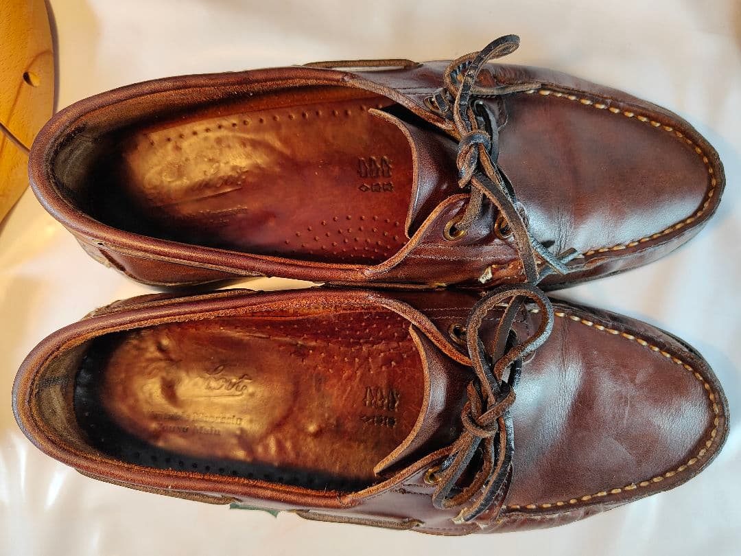 【Vintage】PARABOOT　正規品　高級革靴　本革デッキシューズ　バース