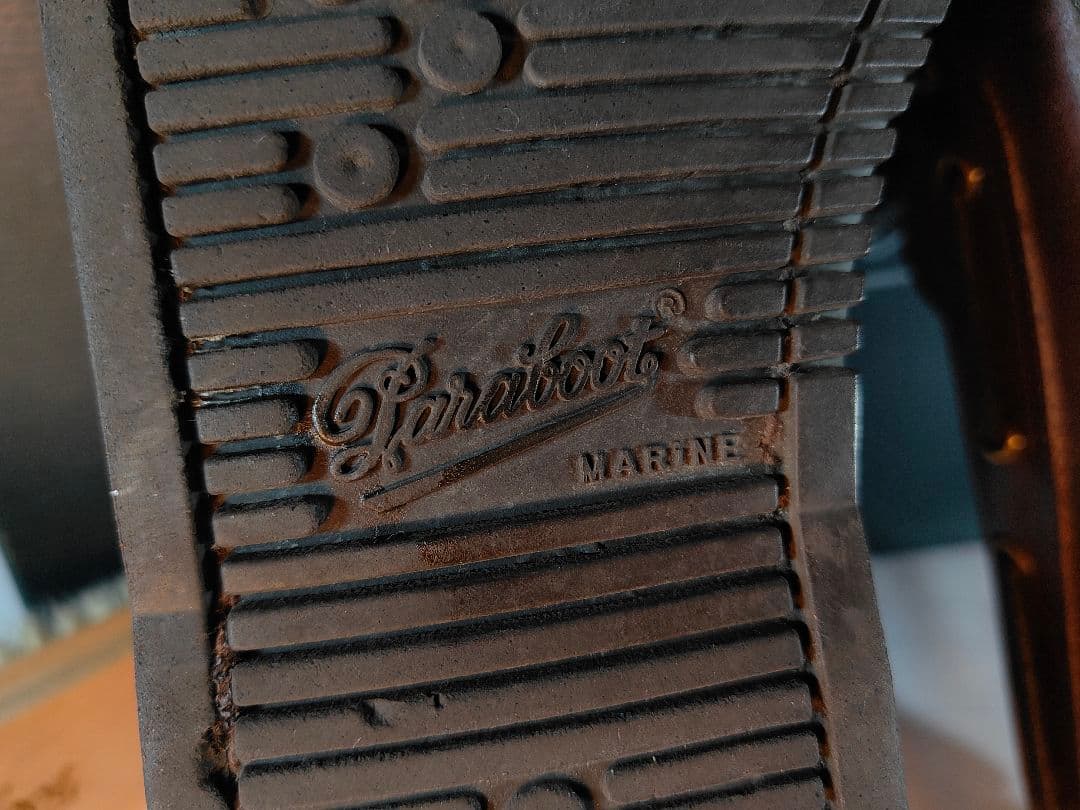【Vintage】PARABOOT　正規品　高級革靴　本革デッキシューズ　バース
