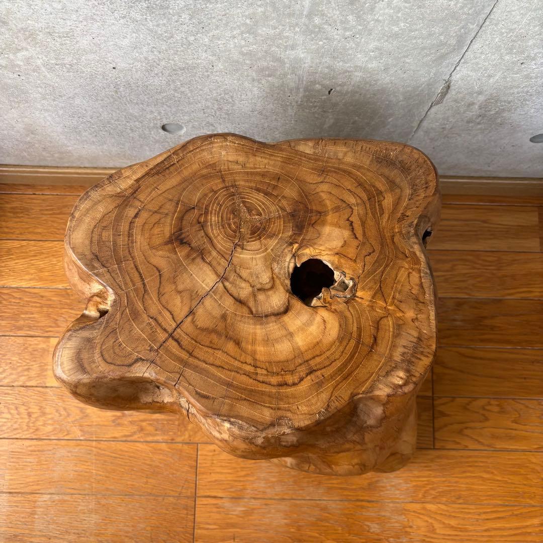 ちょさん専用ナチュラルウッド チークスツール ローテーブル インテリア