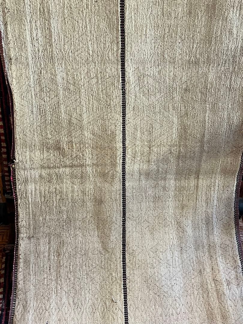 ミャンマー(旧ビルマ) チン族　片面縫い取り織り　肩掛け布　②