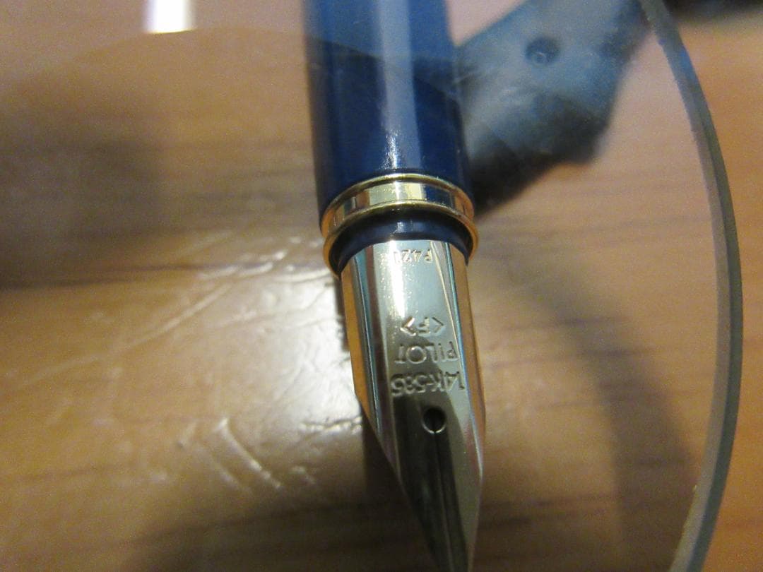 [PILOT] DELUXE URUSHI デラックス 漆 14K Fニブ 青軸