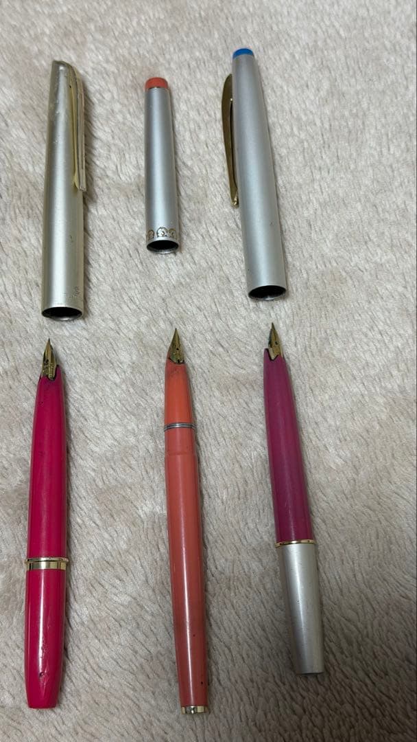 万年筆11本セット：18金2本、14金3本、デスクペン2本、ボールペン1本