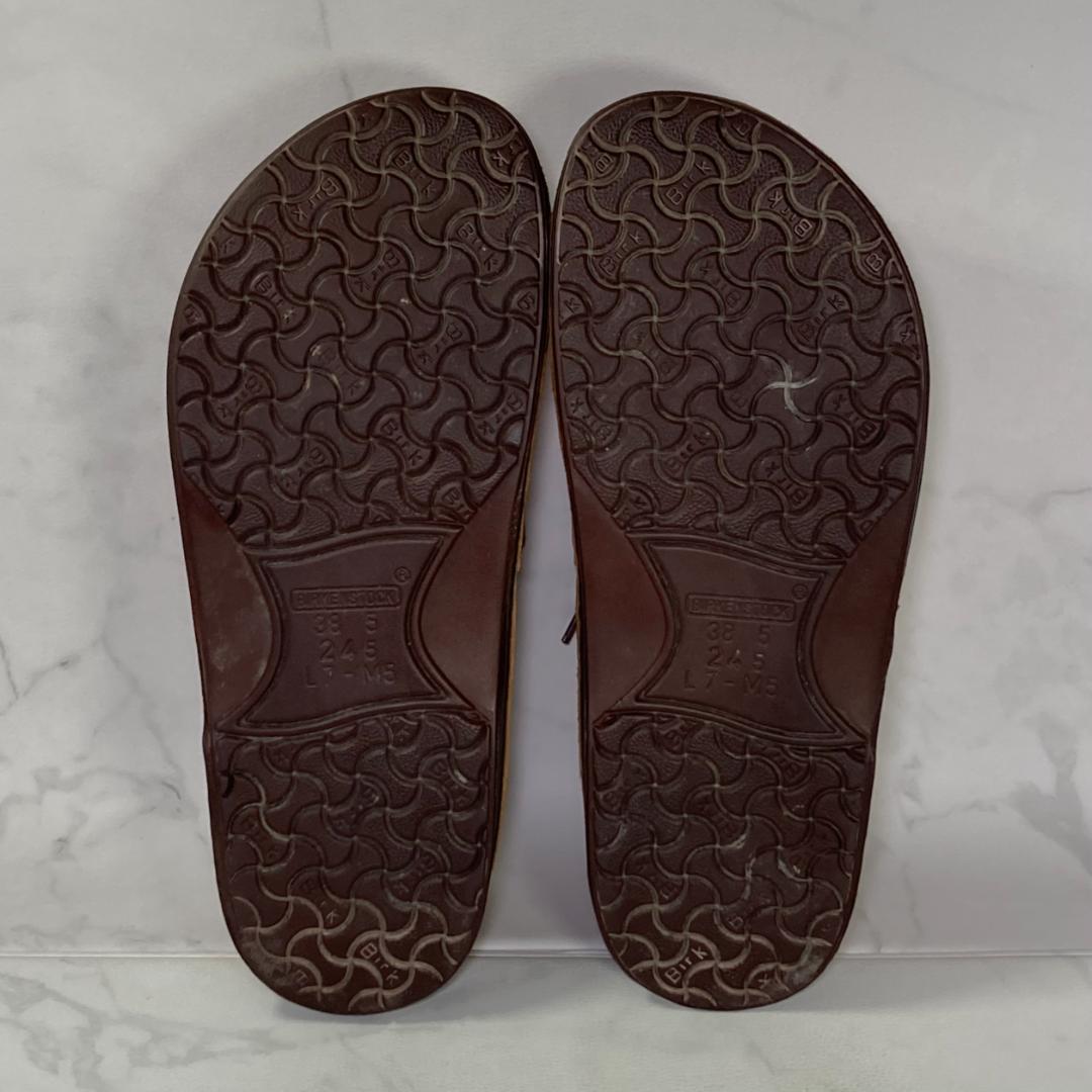 【美品】ビルケンシュトックパサデナ プレミアムレザー 24.5㎝ コニャック