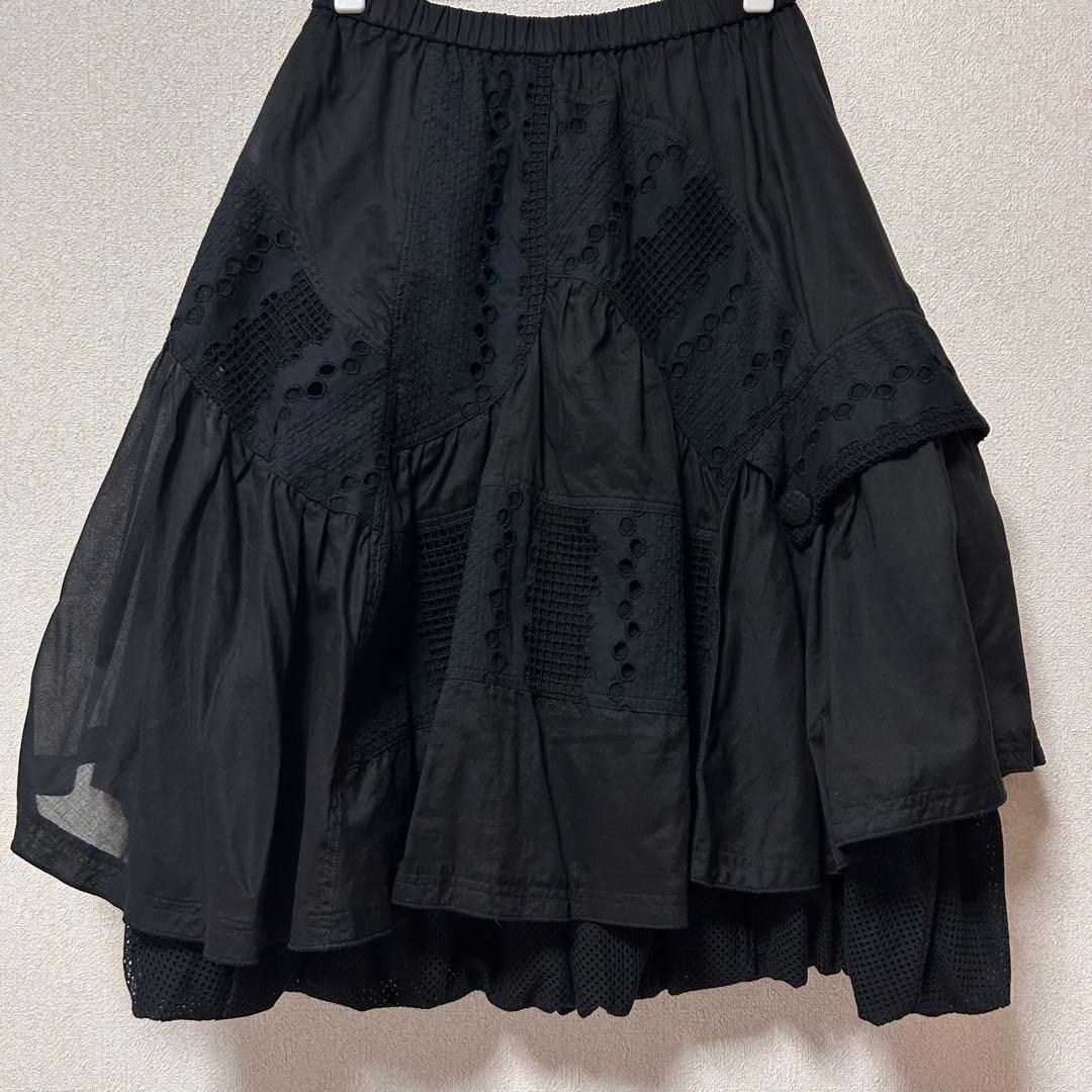 エイココンドウ　デザインスカート　Ｌ　アシンメトリー　バルーン 未使用【Ｅ2】