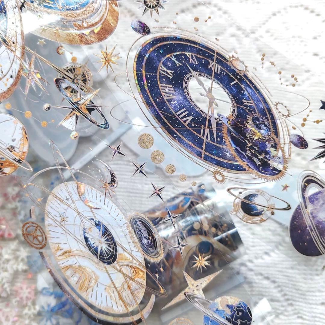 贝壳光 星屑时轨 7cm×10m 海外マスキングテープ　海外マステ