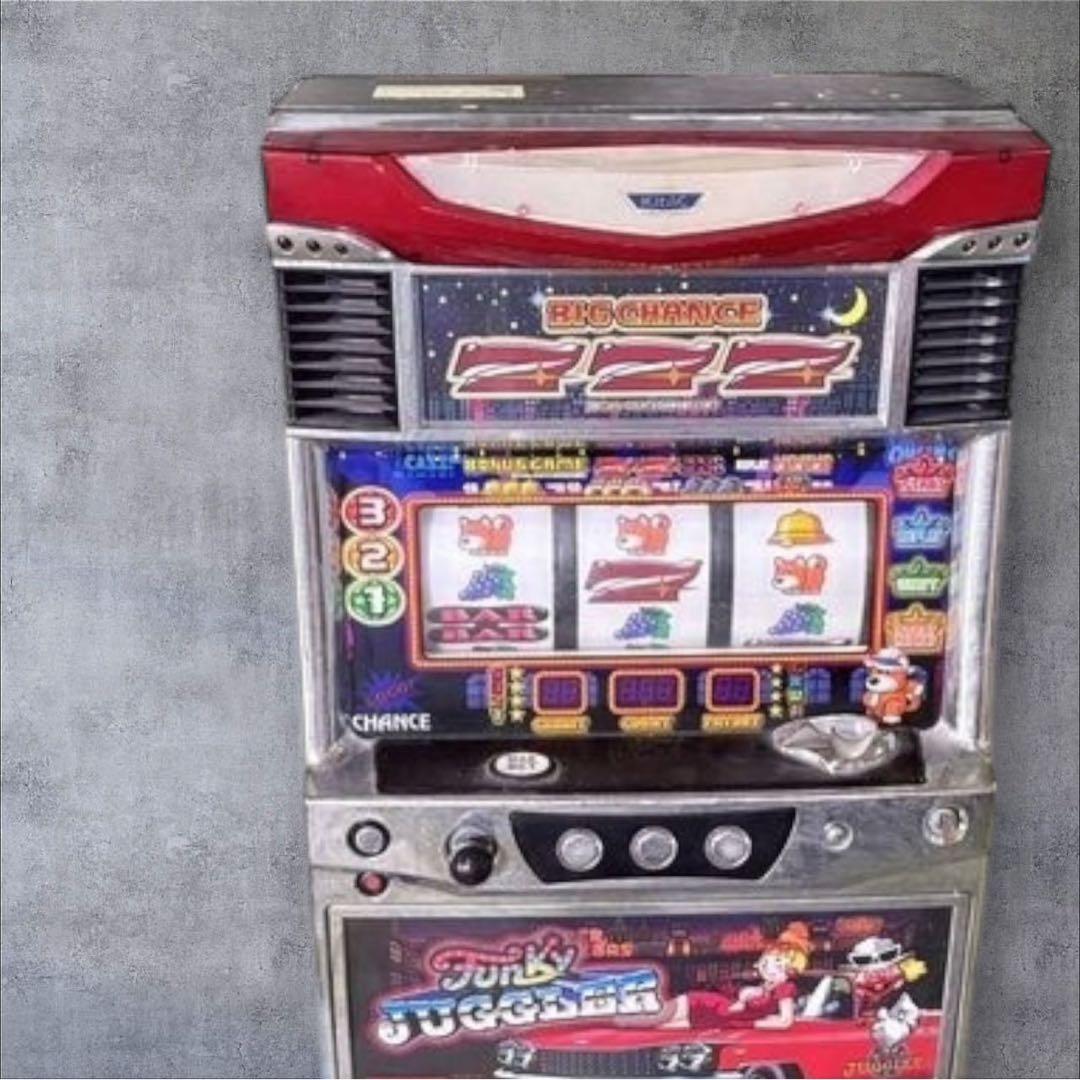 スロット実機 ファンキージャグラー 動作品 鍵・メダル付き
