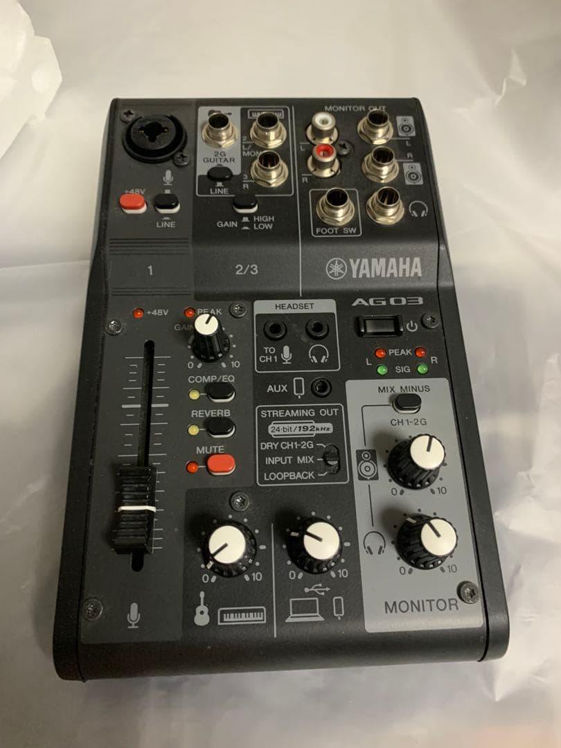 YAMAHA AG03 MK2 ライブストリーミングミキサー付属品ケーブル付き