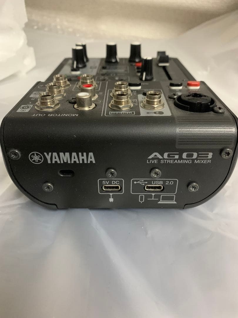 YAMAHA AG03 MK2 ライブストリーミングミキサー付属品ケーブル付き