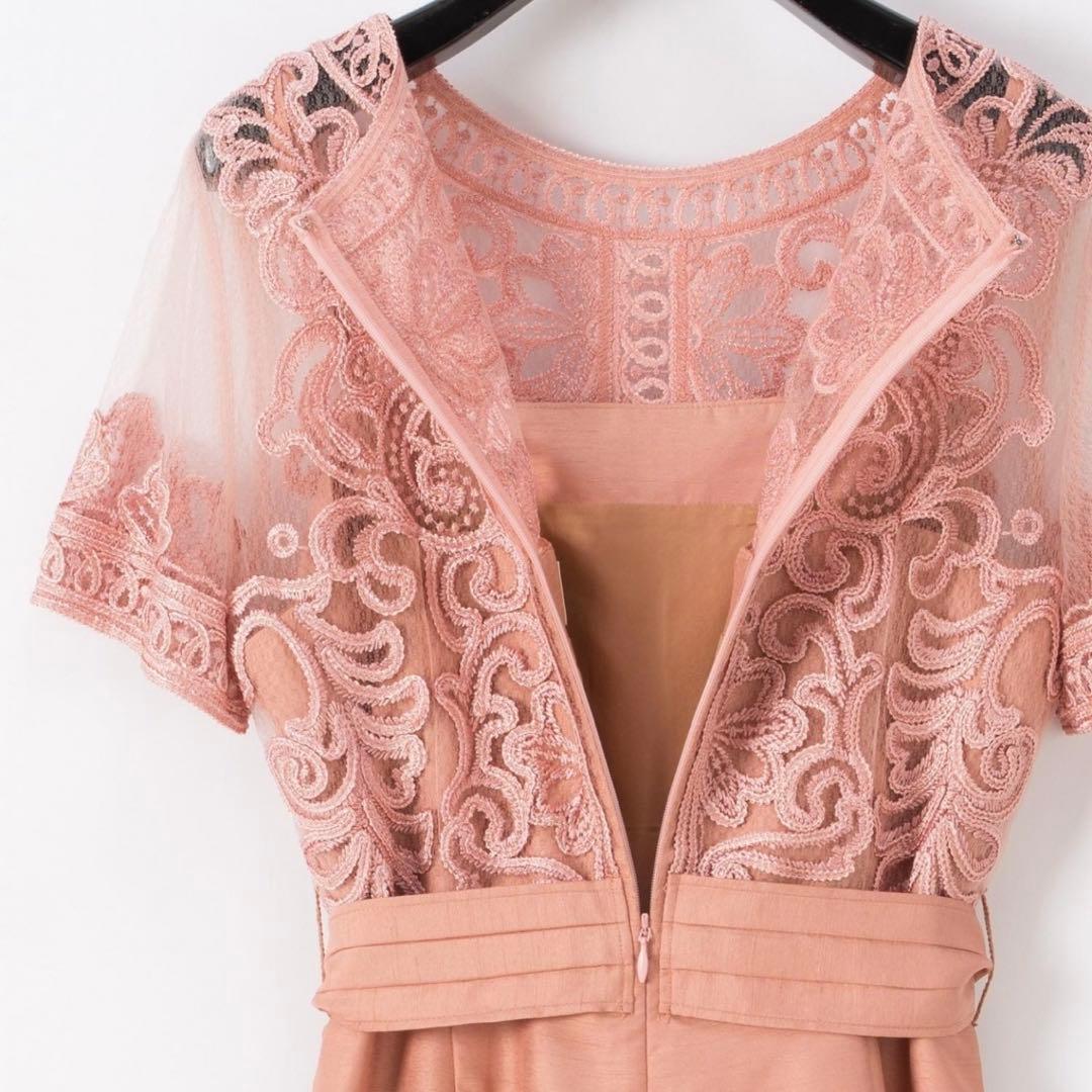 グレースコンチネンタル　コード刺繍ワイドサロペット　サイズ38 くすみピンク美品