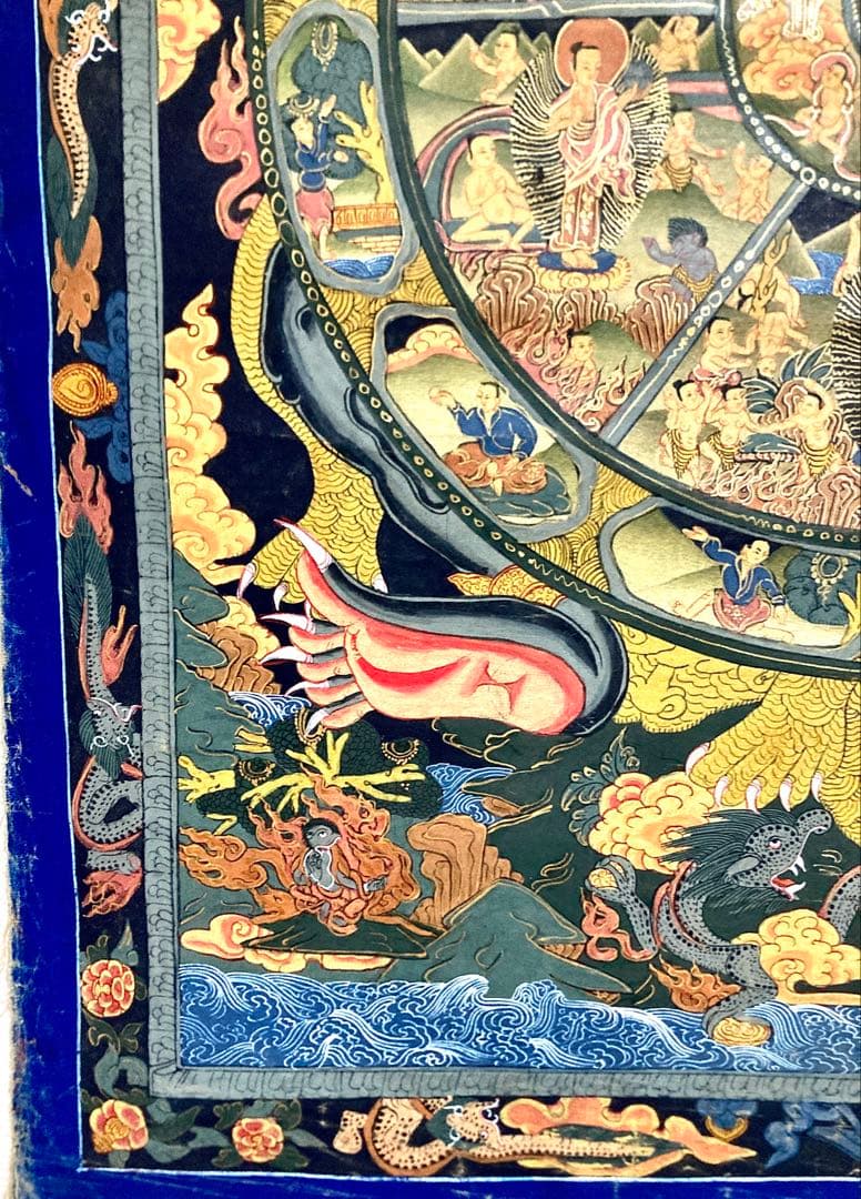 チベット　曼荼羅　マンダラ　仏画　密教(3) タンカ　掛軸　観音　菩薩　如来　佛