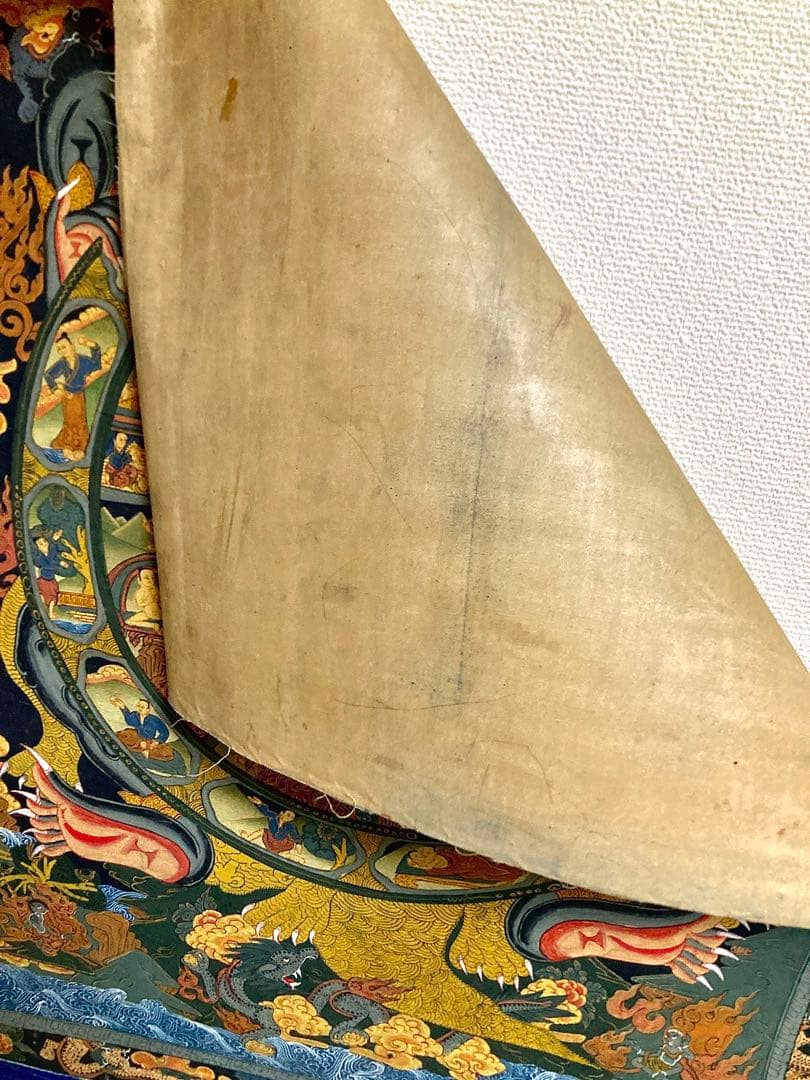 チベット　曼荼羅　マンダラ　仏画　密教(3) タンカ　掛軸　観音　菩薩　如来　佛