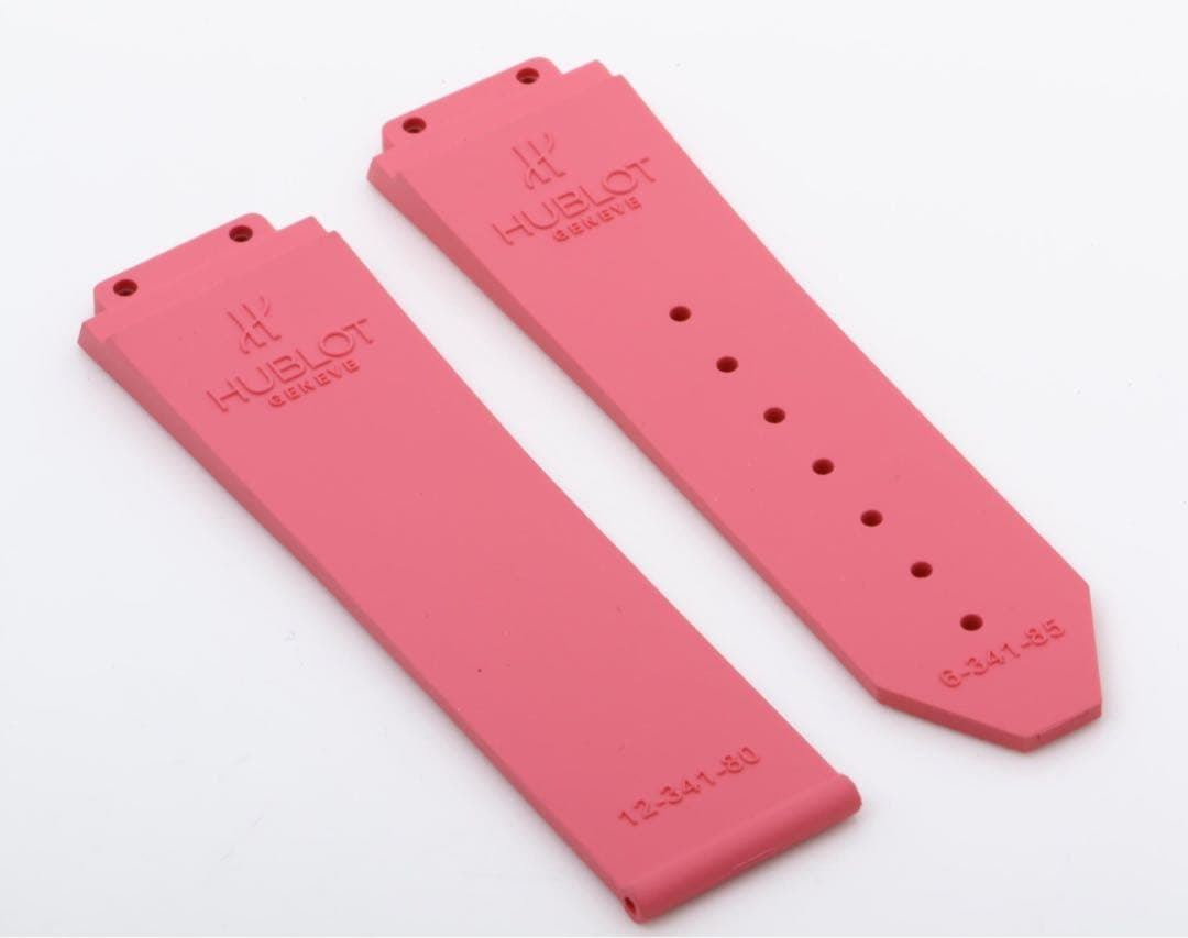 HUBLOT 時計用替えベルト　ピンク　バンド幅約20～22mm　未使用品