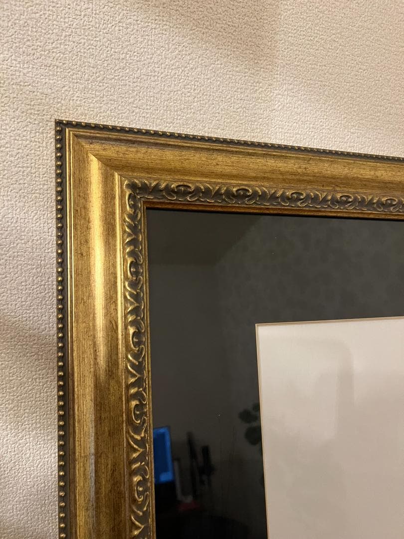 大型 ゴールド装飾フレーム額縁 正方形