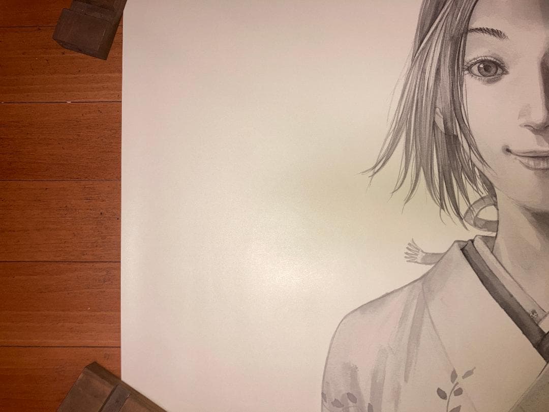 『井上雄彦の最後のマンガ展』大阪　バガボンド　おつう　B1ポスター