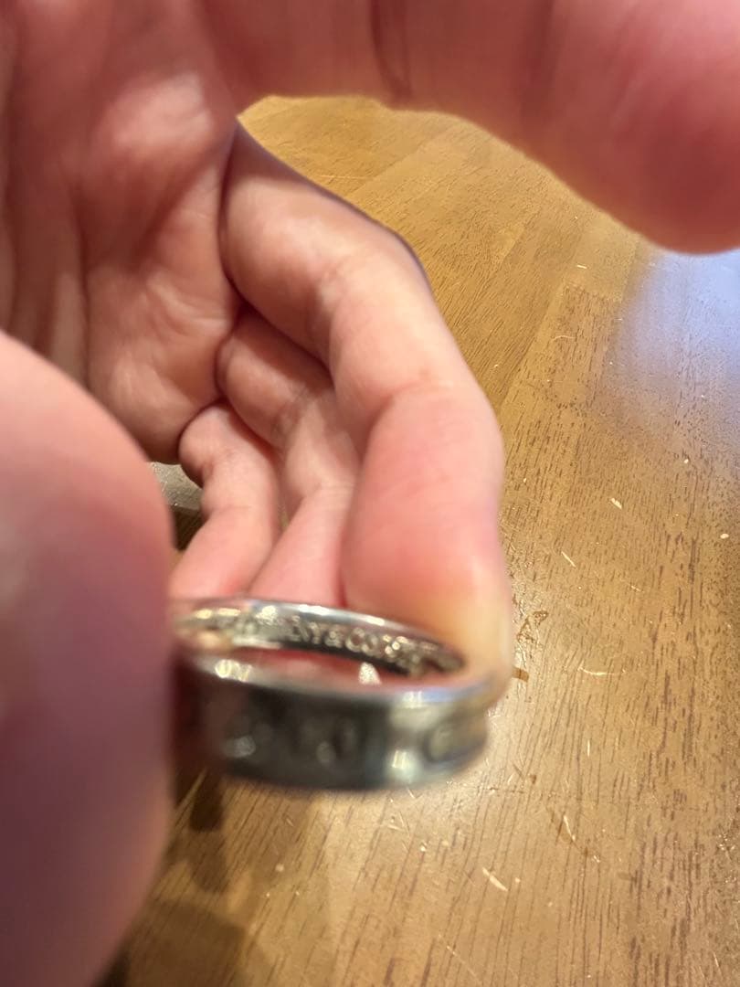 Tiffany & Co. 925シルバーリング オリジナルポーチ付き