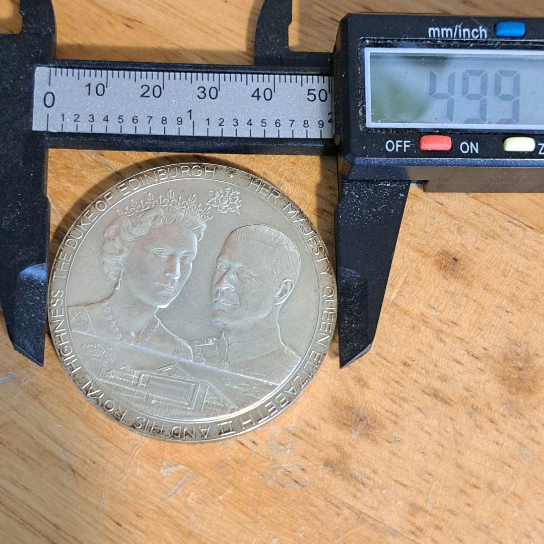 天皇陛下英国訪問記念メダル　品位SV925　62g　　英国政府品質保証