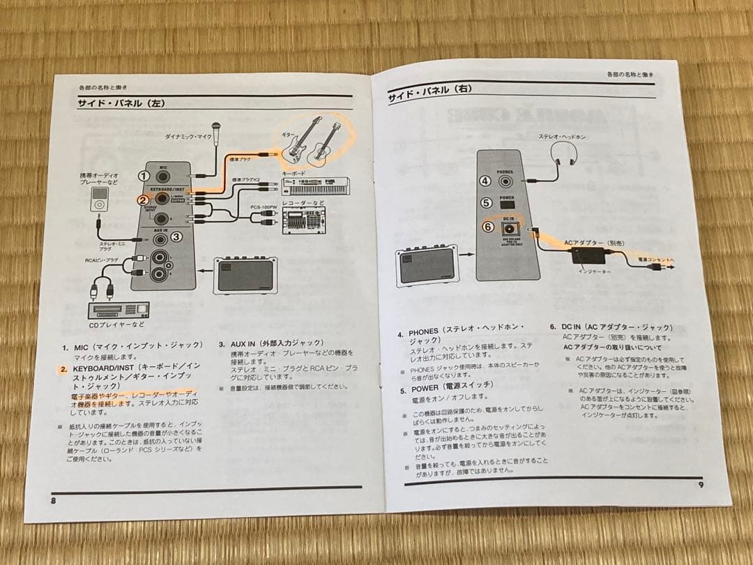 Roland Mobile Cube バッテリー駆動アンプ