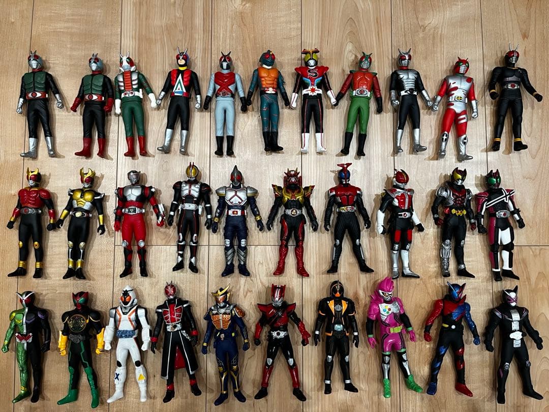 【大量セット】仮面ライダー ソフビフィギュアまとめ売り66体昭和平成ライダー怪人