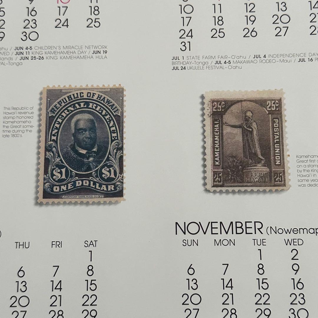 94年旧ロゴHAWAIIAN AIRハワイアン航空オリジナルカレンダーポスター2