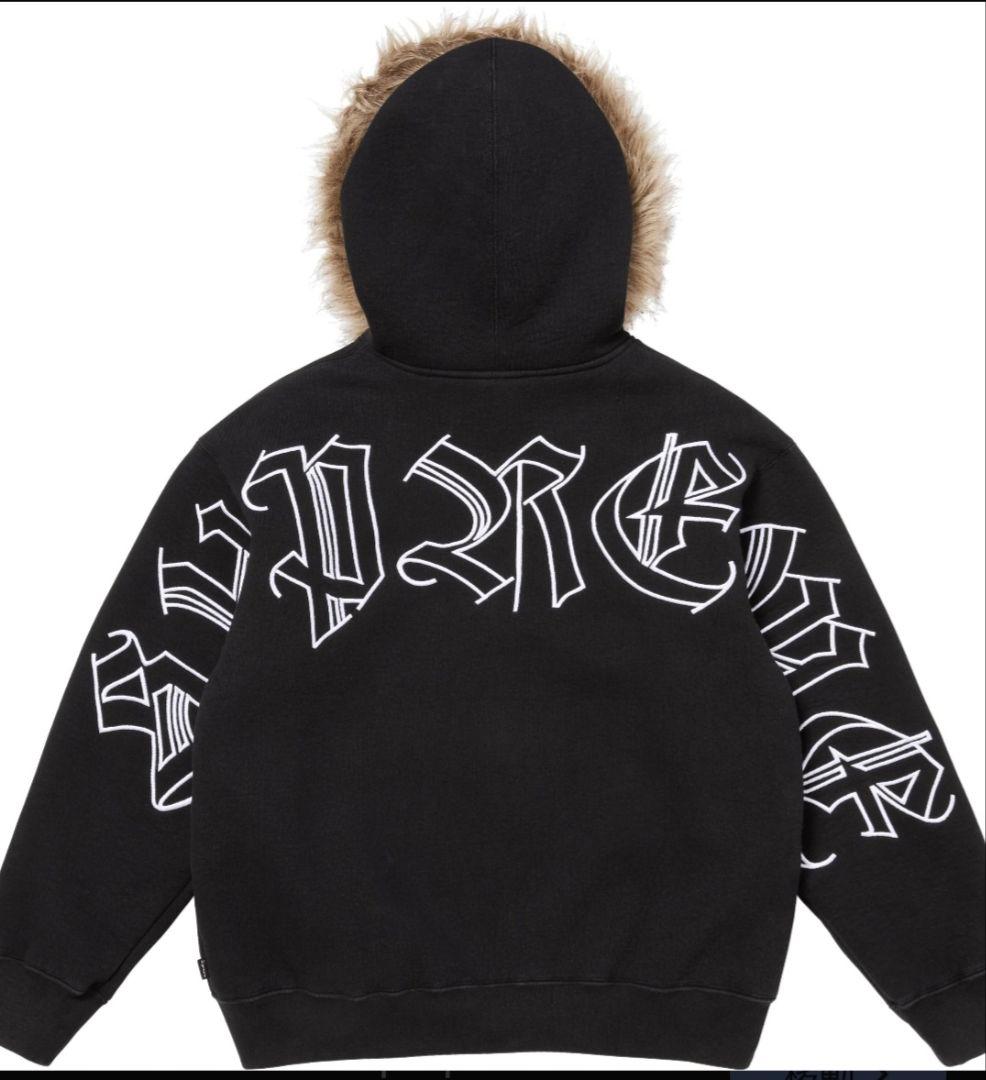 taku　Supreme Faux Fur Zip Up Hooded