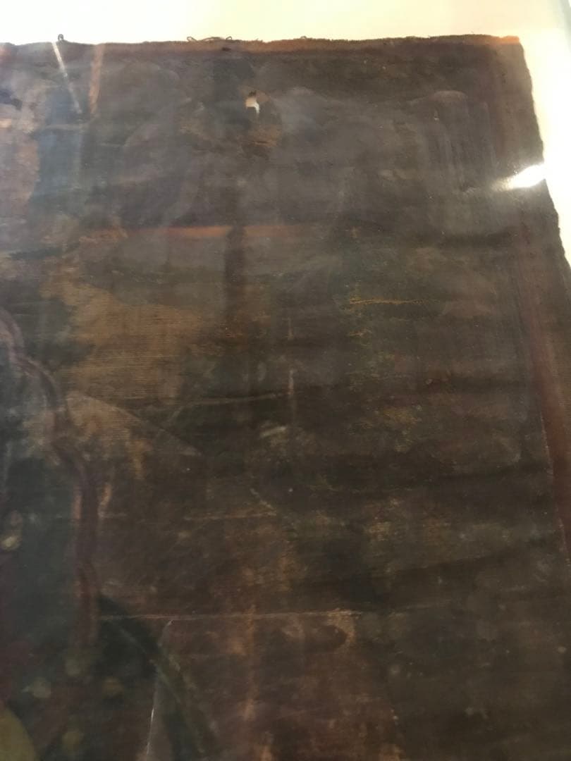 タンカ 仏画 肉筆 骨董 十一面観音 額付き