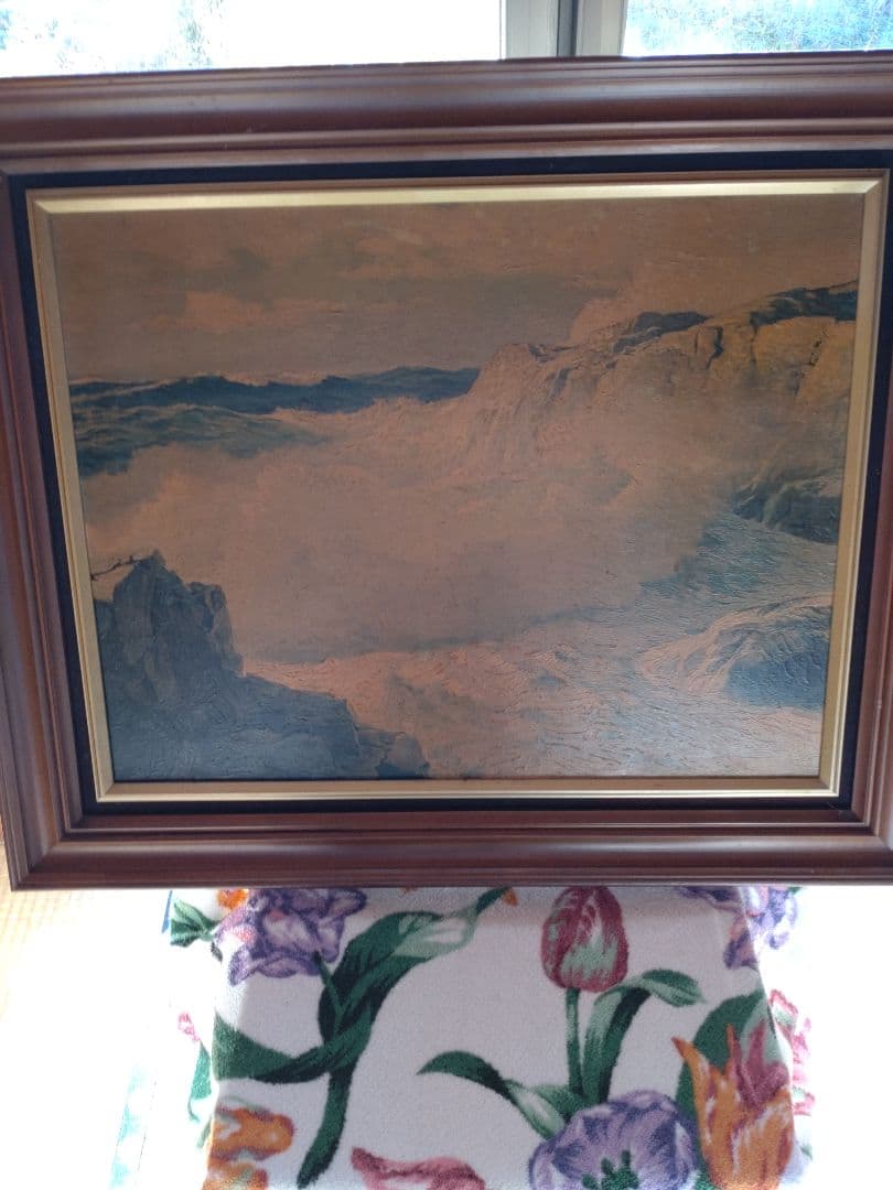 油画　約５０年以上前の油絵です。作者不明