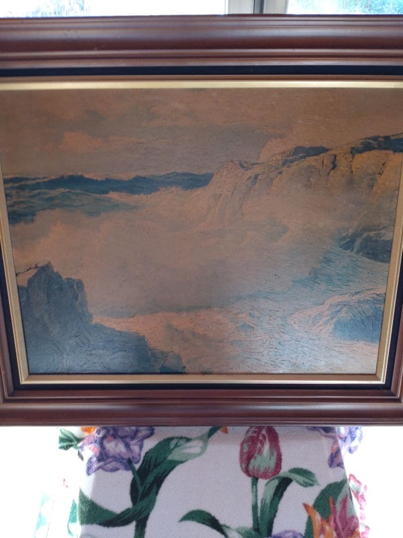 油画　約５０年以上前の油絵です。作者不明