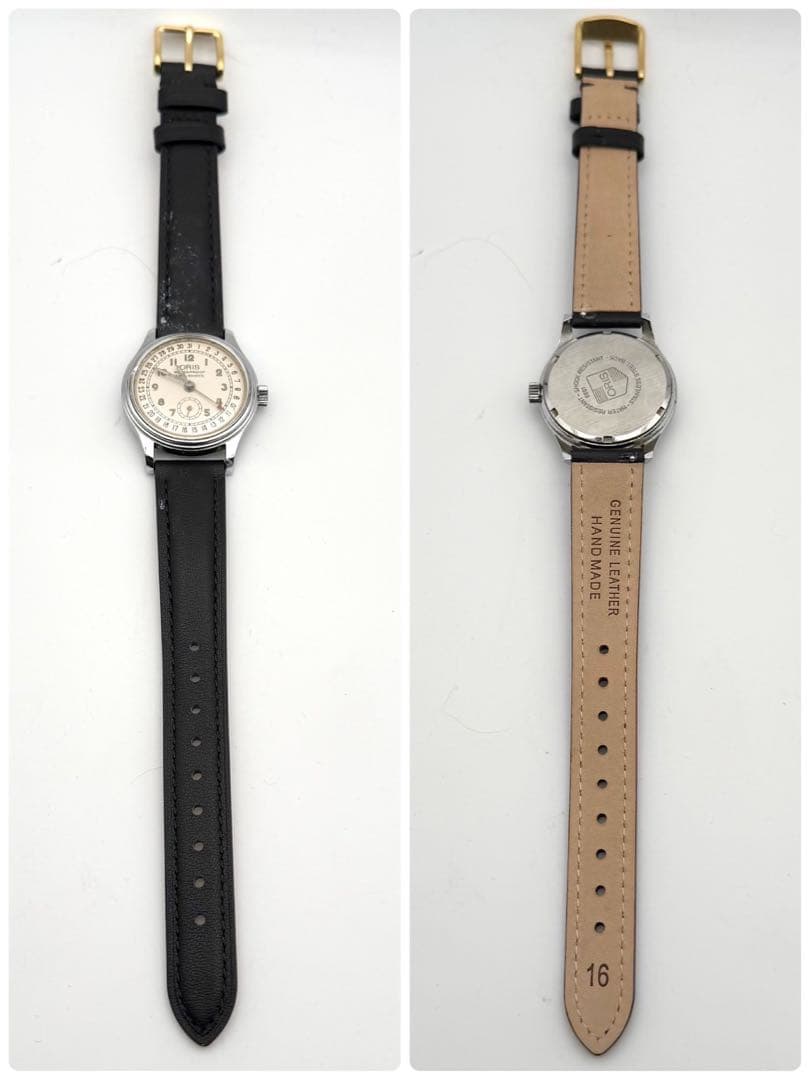 【稼働】ORIS ポインターデイト 手巻き時計 スモセコ ヴィンテージ メンズ