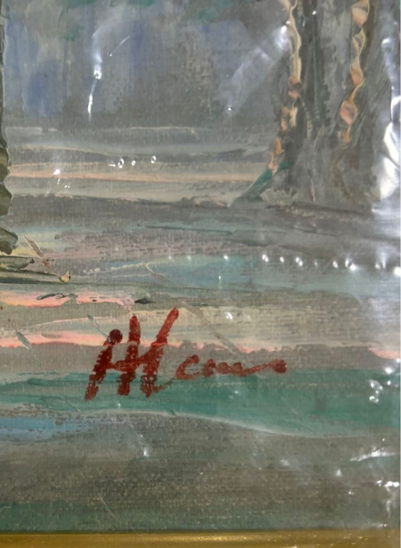 油絵　作者不明